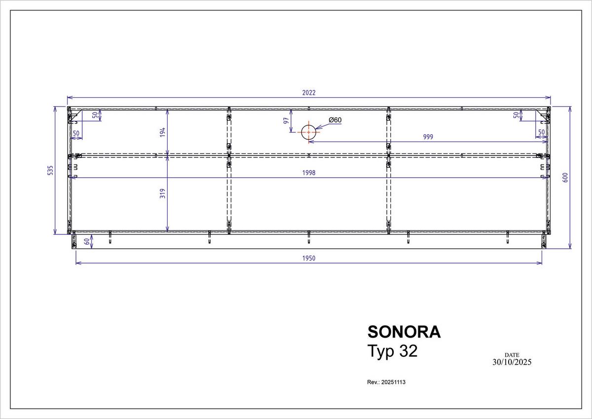 Lowboard Sonora Eiche Artisan B: 202cm - Kaschmir/Eiche Artisan, Design, Holzwerkstoff (202/60/45cm) - MID.YOU