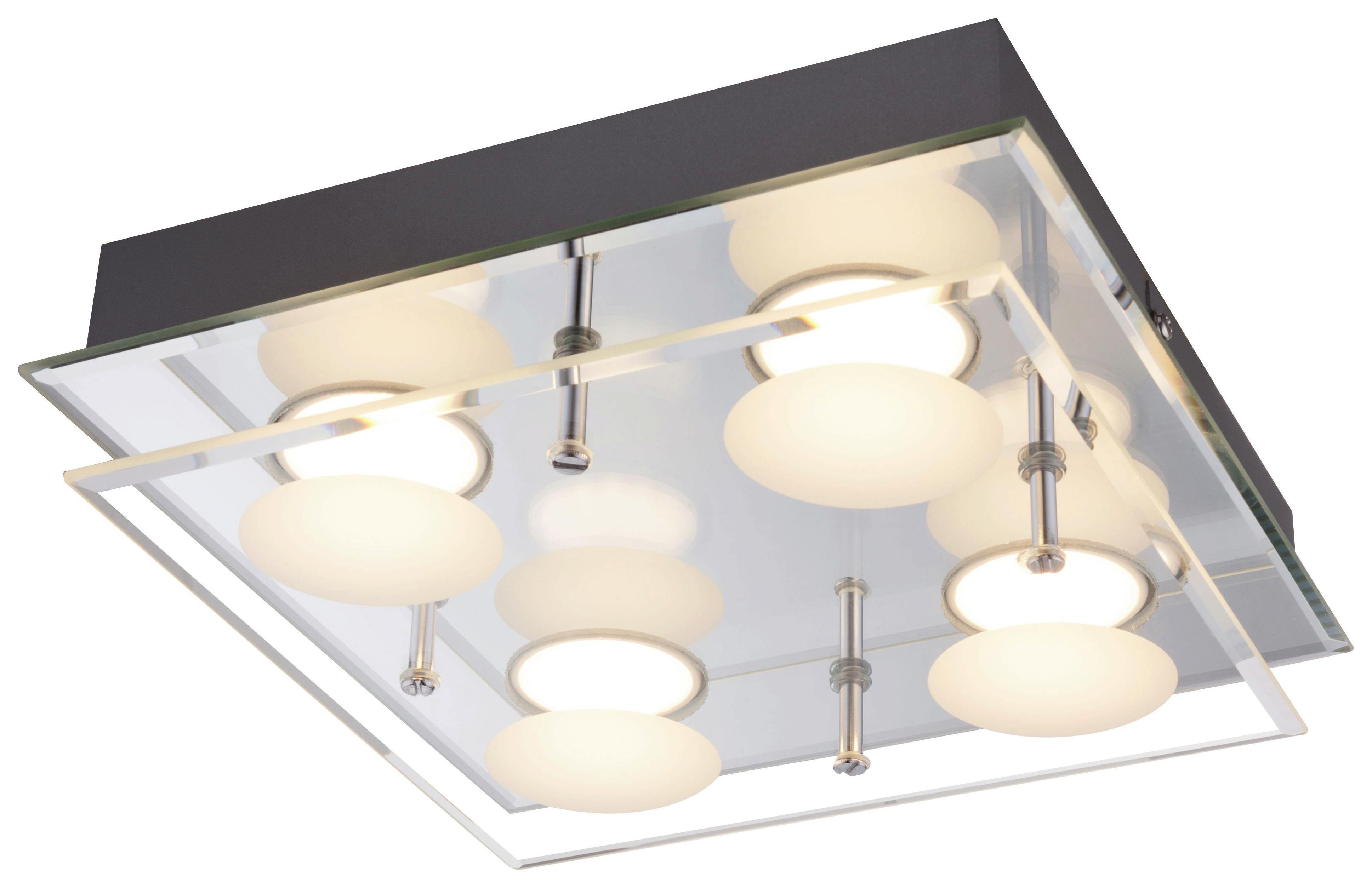 LED-Wandleuchte Alexia - Basics, Glas/Metall (24/24/6,5cm)