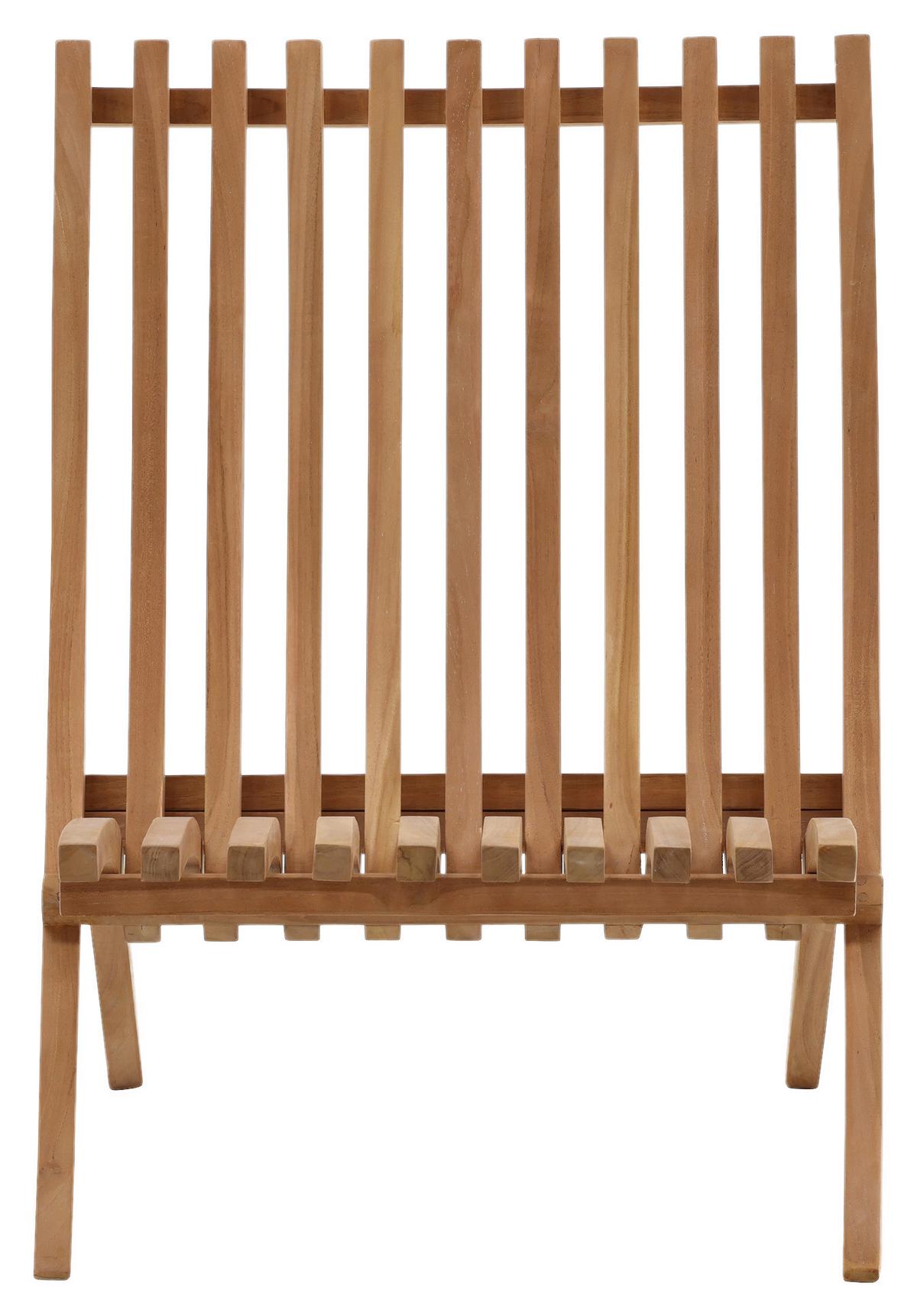 Loungesessel 2er-set Kenya Aus Holz - Teakfarben, KONVENTIONELL, Holz (73/85/63cm) - Gardenson