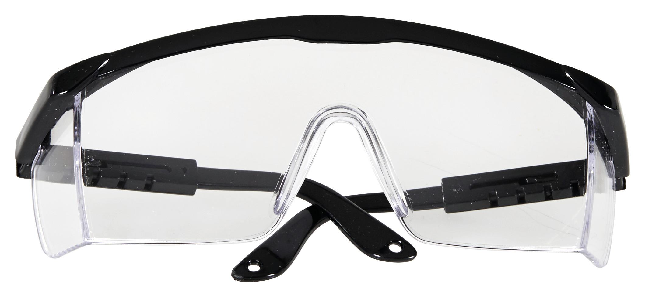 Schutzbrille Finn Schwarz Aus Kunststoff, Einheitsgröße - Transparent/Schwarz, KONVENTIONELL, Kunststoff