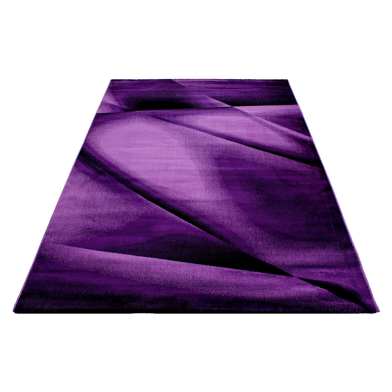 Webteppich Lila Naturfaser Miami 200x290 cm - Lila, Trend, Textil (200/290cm)