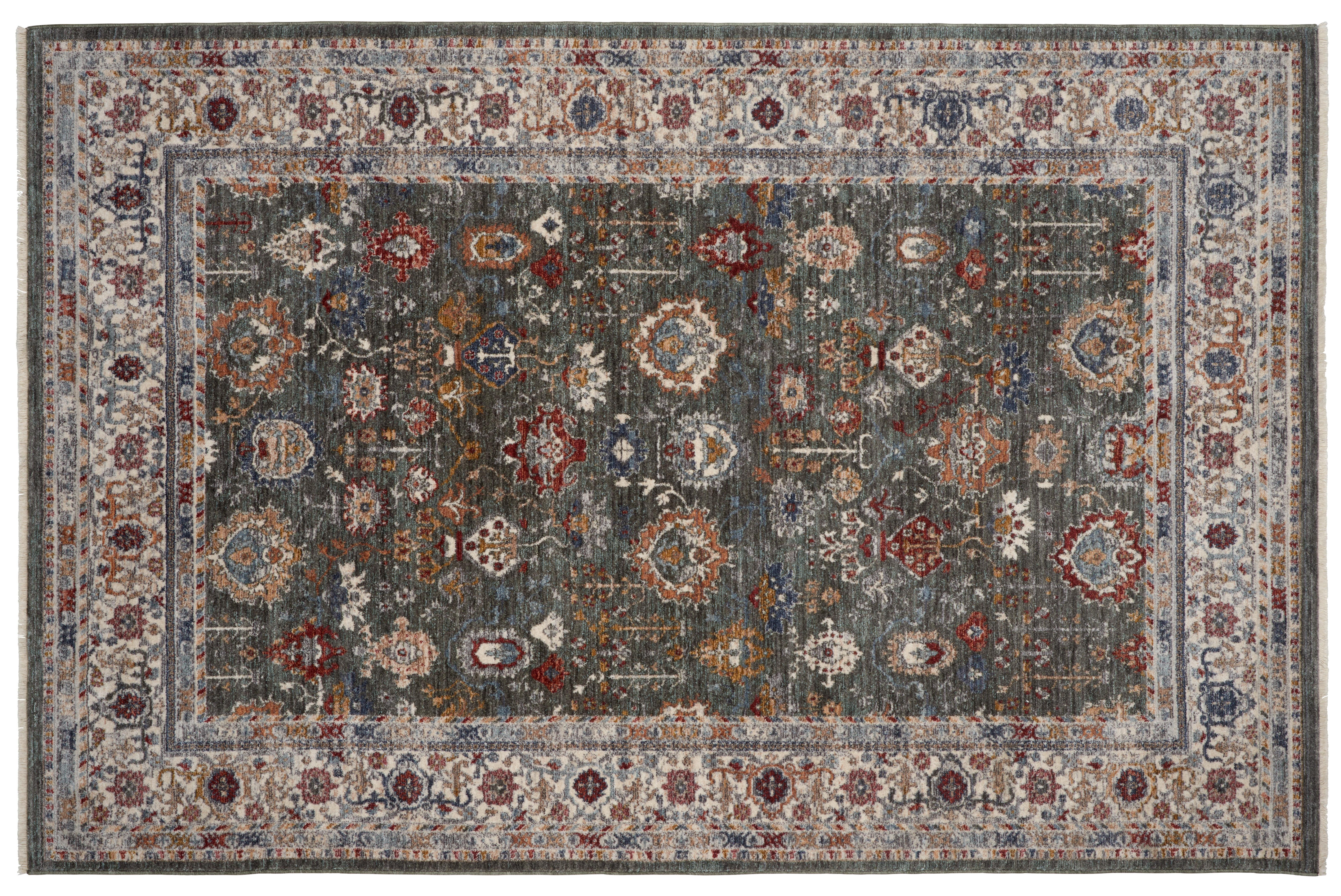 Webteppich Tissaia - Grün, Basics, Textil (80/160cm) - James Wood