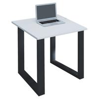 Íróasztal Lona - fekete/fehér, Modern, faalapú anyag/fém (80/80/76cm) - MID.YOU