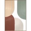 Obraz na plátne Denise 60/90cm - hnedá/zelená, Modern, kompozitné drevo/textil (60/90cm) - Premium Living