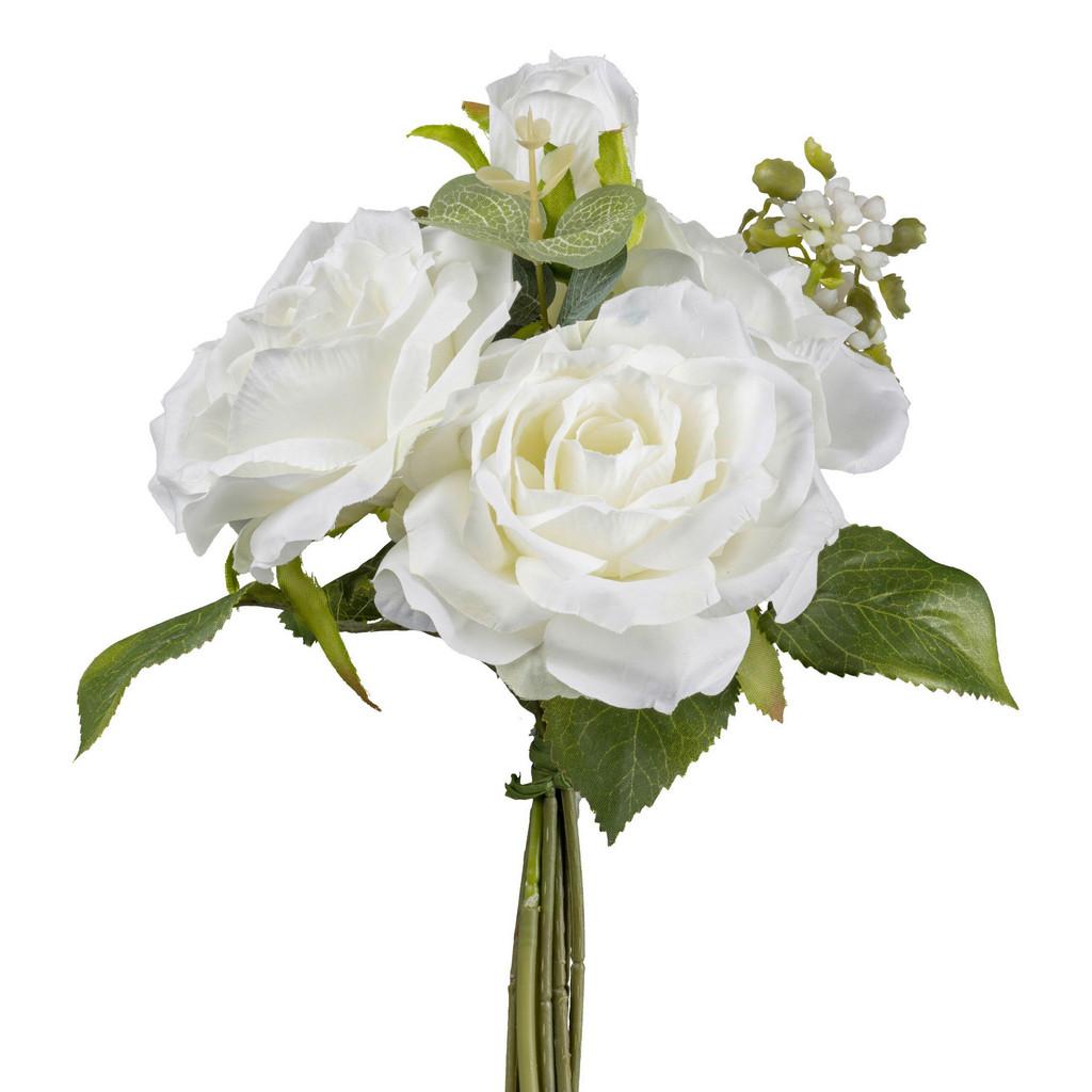 Rosenbouquet weiß. 30 cm