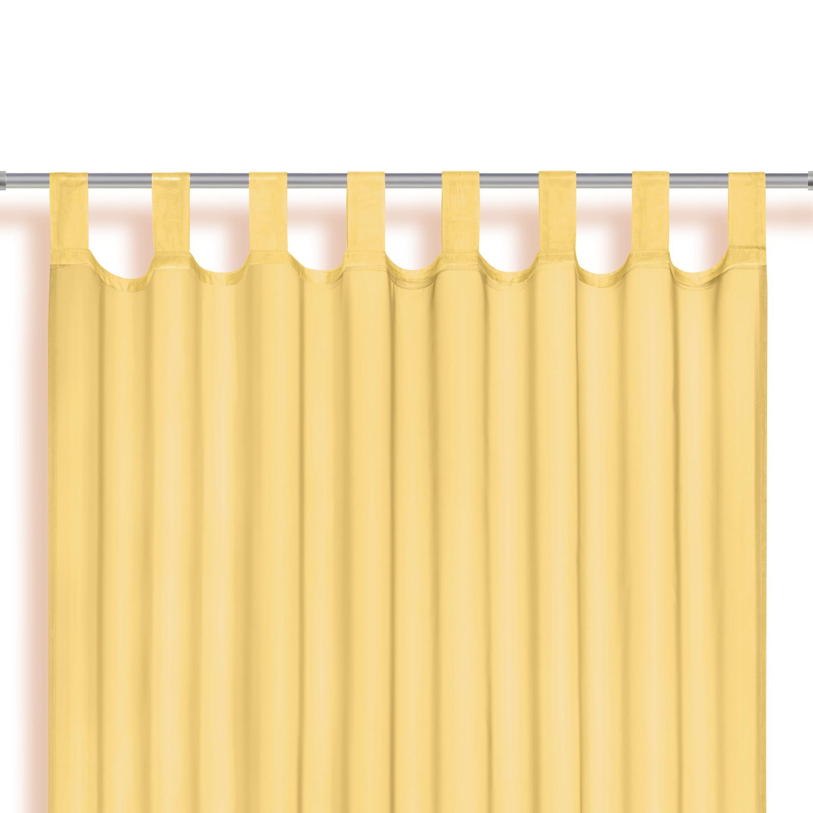 Készfüggöny Utila - sárga, Konventionell, textil (140/245cm) - Best Price