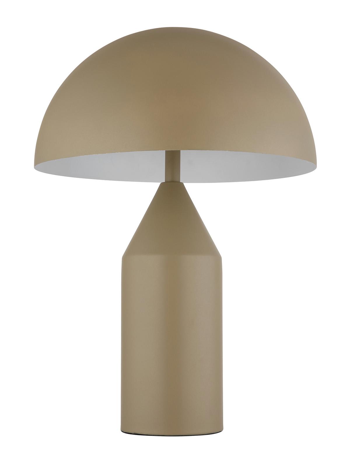 Tischleuchte 21030s - Sandfarben/Weiß, Design, Metall (28/39cm) - Globo