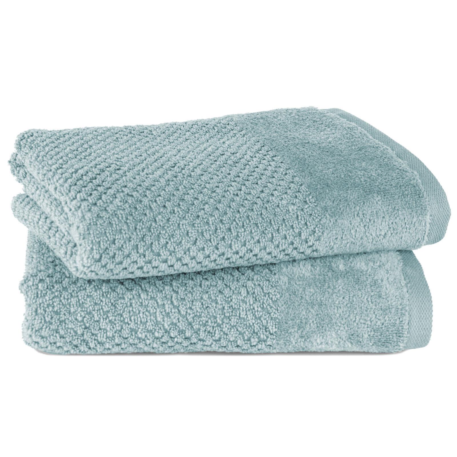 FROTTIERSET Popcorn 2er Set Hellblau - Hellblau, Basics, Textil (50/100/10cm)