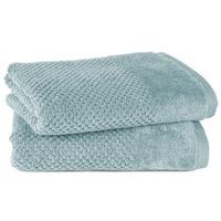 FROTTIERSET Popcorn 2er Set Hellblau - Hellblau, Basics, Textil (50/100/10cm)