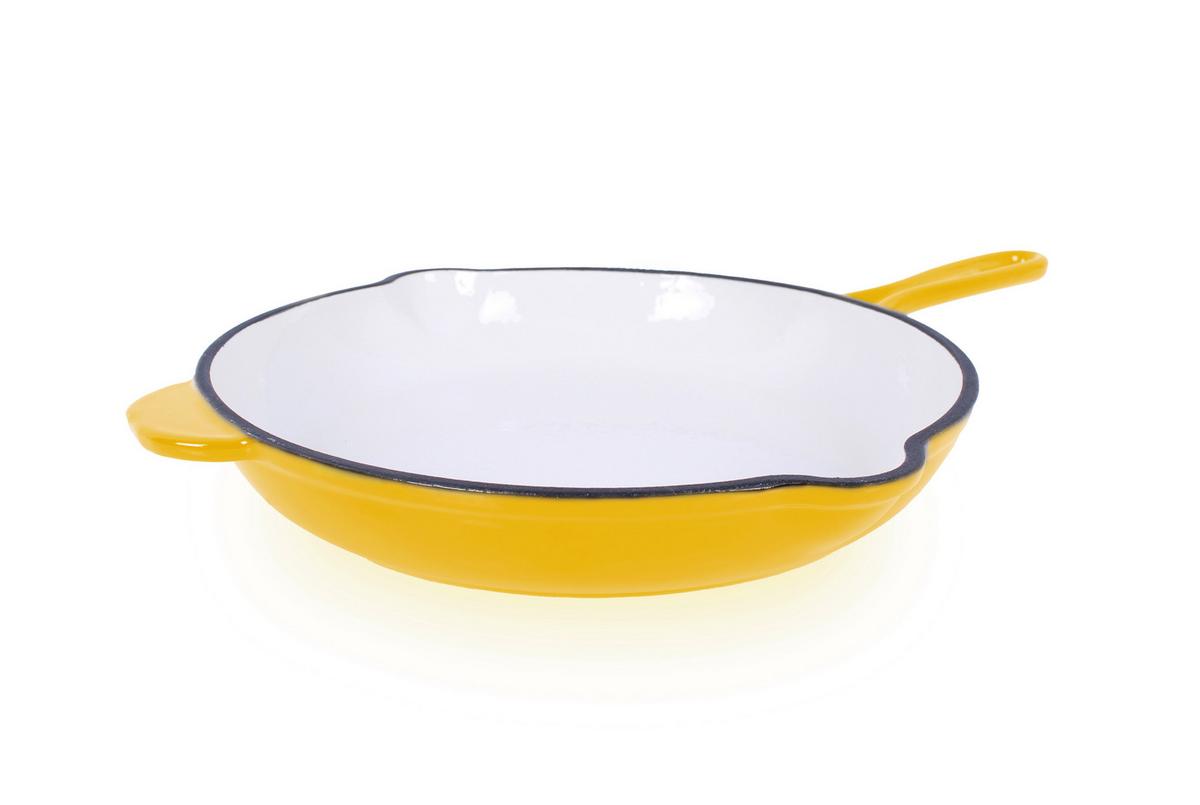 PÁNEV NA SMAŽENÍ ELIANA - žlutá, Basics, kov (42,5/27/4,5cm) - Echtwerk