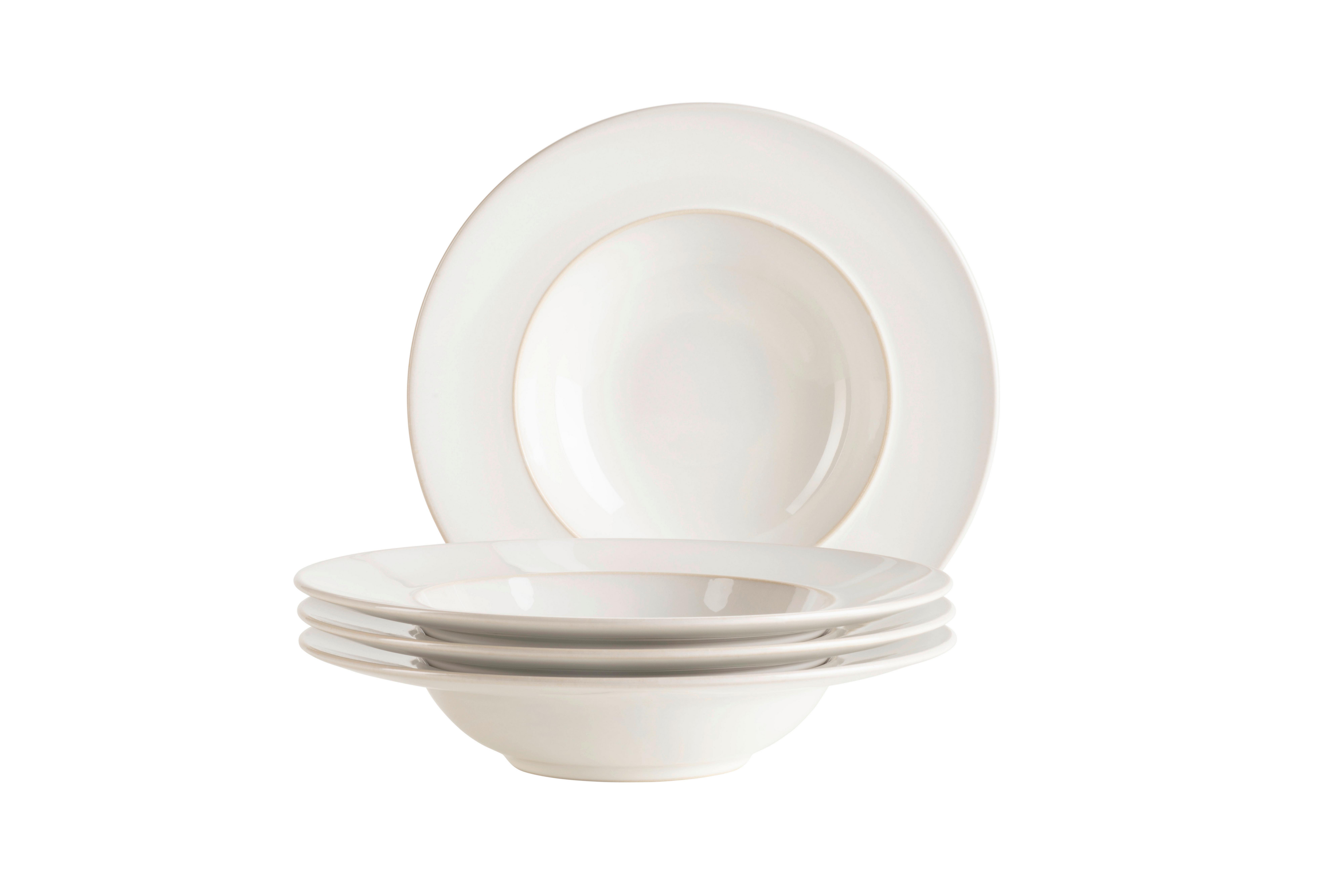 Pastatellerset Unico Weiß 4-Teilig - Weiß, Basics, Keramik