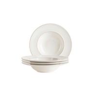 Pastatellerset Unico Weiß 4-teilig - Weiß, Basics, Keramik