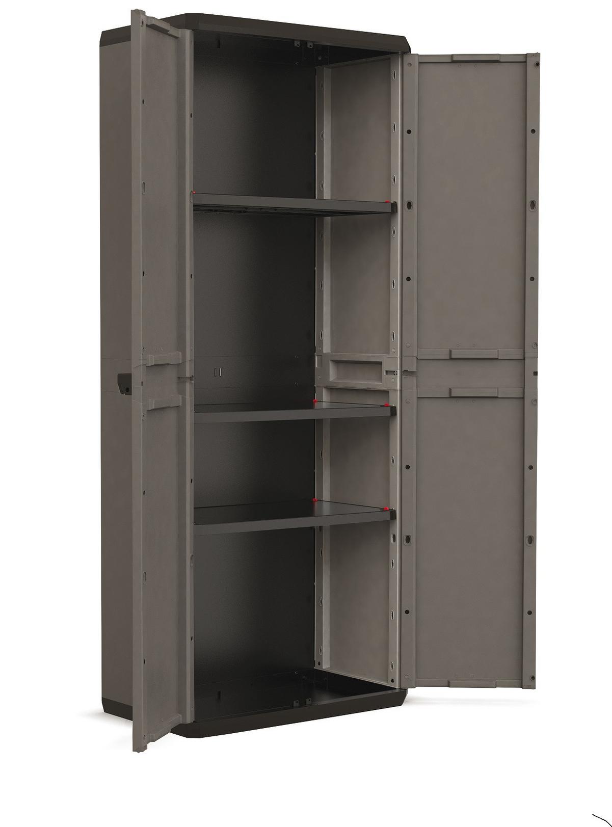 Piu Magas Szekrény Più Magas Szekrény - szürke, Basics, műanyag (68/39/166cm)