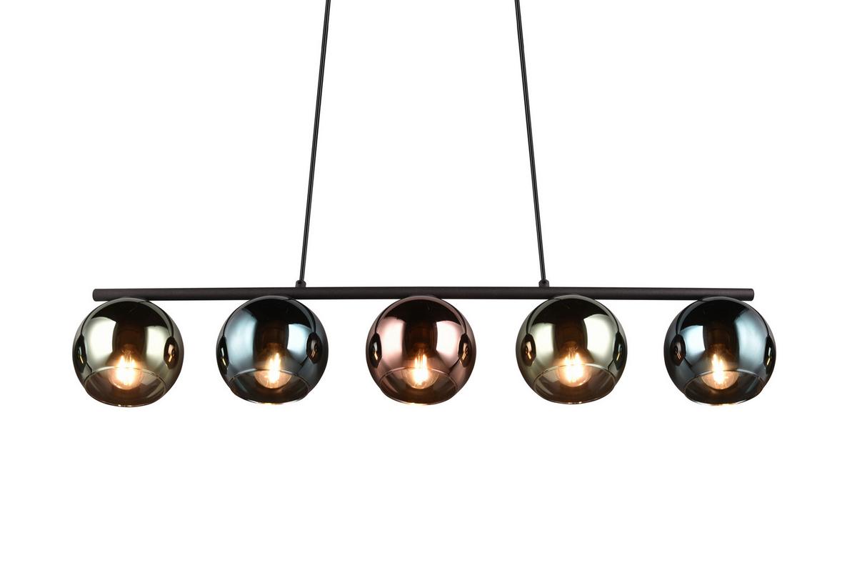 Pendelleuchte R31305017 Sheldon - Blau/Multicolor, Design, Glas/Metall (83/13/150cm)