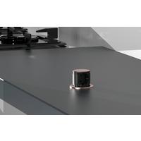 STECKDOSENELEMENT PICCOLINO UNO - Kupferfarben, MODERN, Kunststoff/Metall (5,6cm) - HKT