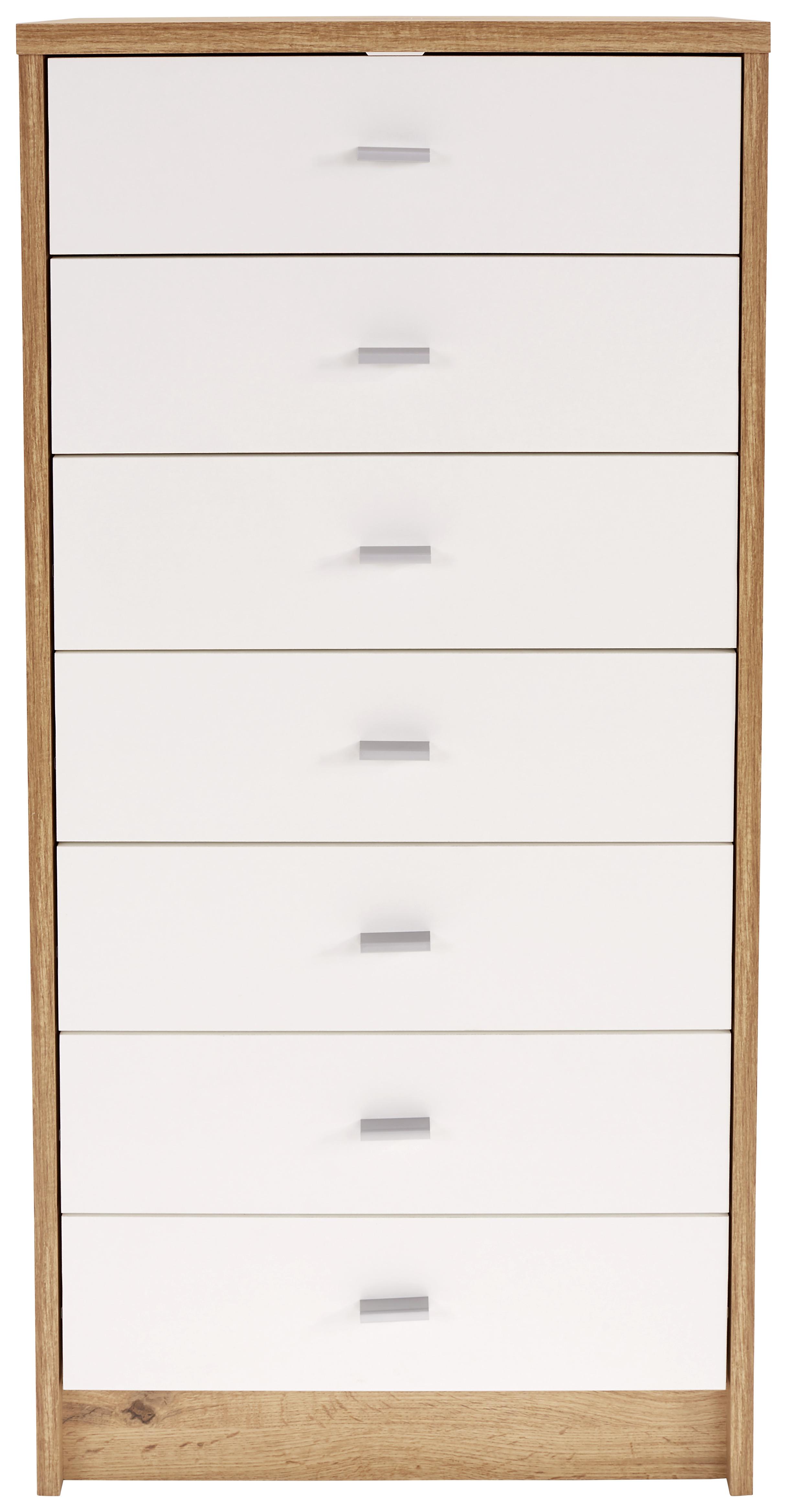Komoda 4-You New Yuk11 - farby duba/biela, Moderný, kompozitné drevo/plast (50/111,4/34,6cm)