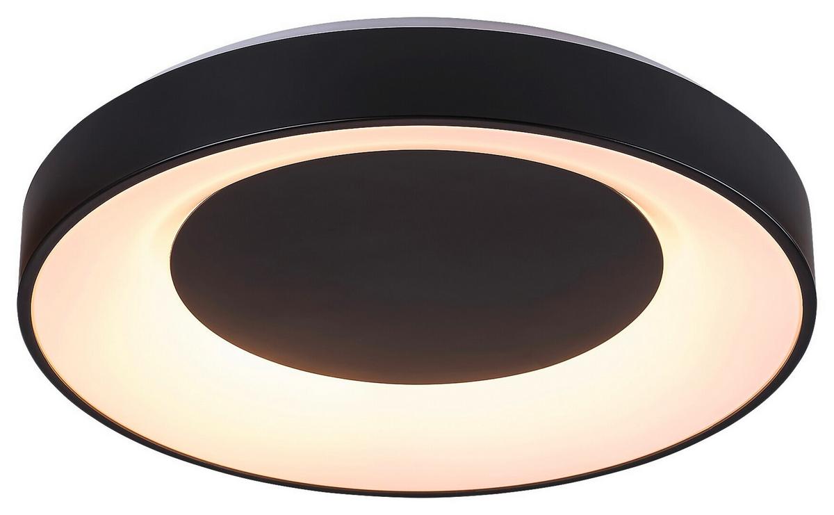 STROPNÉ LED SVIETIDLO CEILO - čierna/biela, Basics, kov/plast (48/8cm)