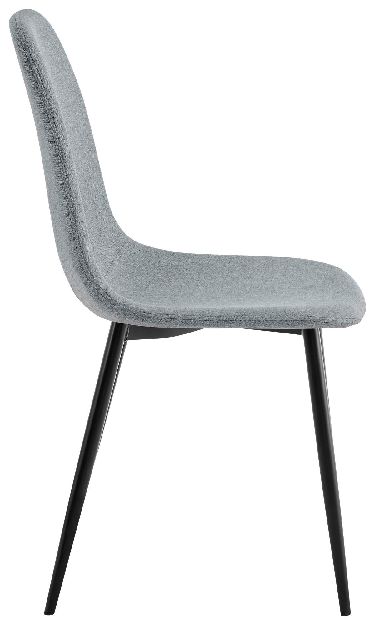 ČTYŘNOHÁ ŽIDLE MARIA II - šedá/černá, Moderní, kov/textil (44/86/63,5cm) - Based