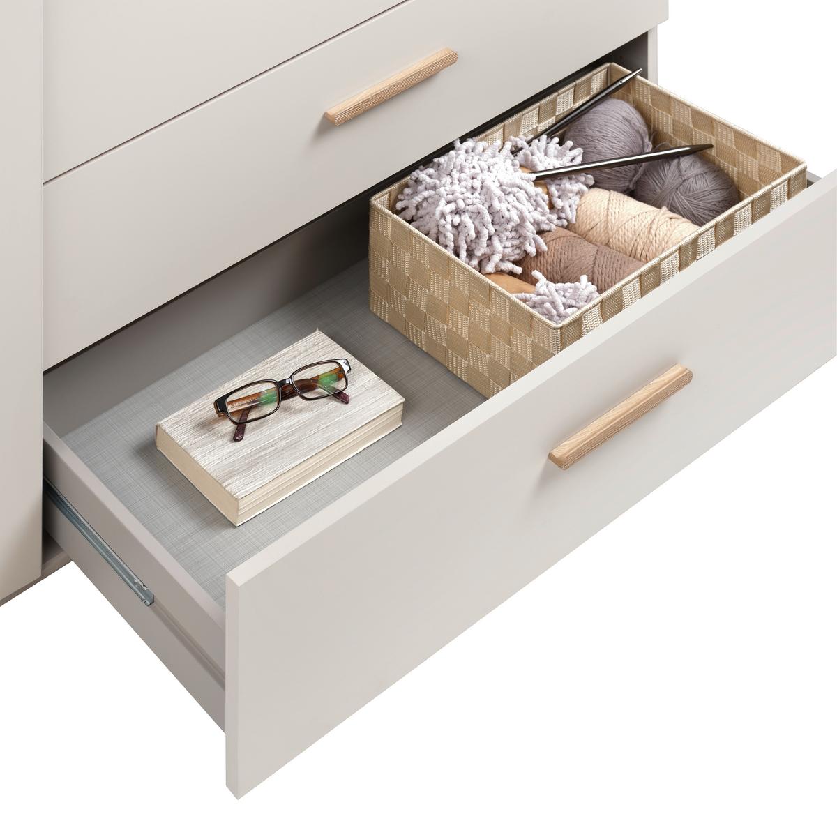 Komoda LUMIO - čierna/kašmírová, Konventionell, kompozitné drevo/plast (130/83/41cm) - Mömax