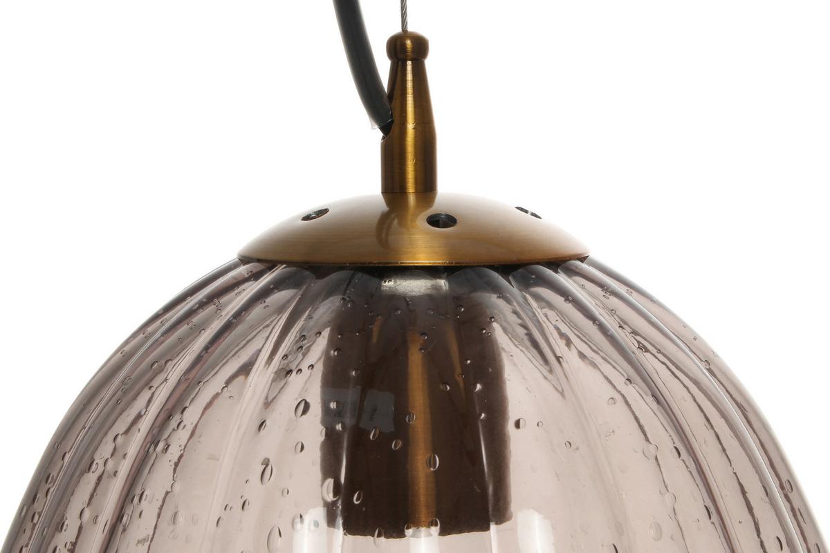 Hängeleuchte Virgina 125 Grau B: 23 Cm - Grau, Basics, Glas/Metall (23/23/36cm) - Kayoom