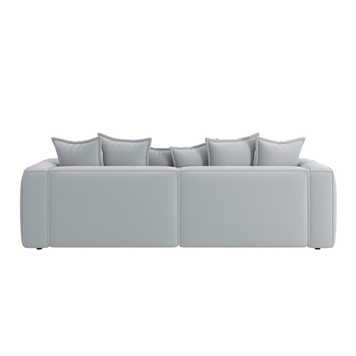 POHOVKA BIG SOFA COWBOY - černá/světle šedá, Moderní, textil (280/72/109cm)