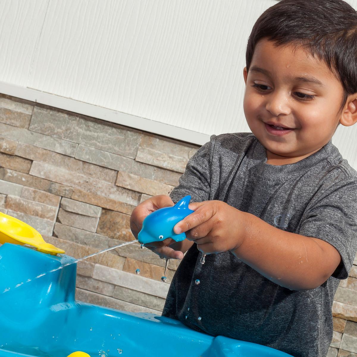 Wasserspieltisch Spill & Splash - Blau/Multicolor, KONVENTIONELL, Kunststoff (109,9/57,2/63,5cm) - Ambia Garden