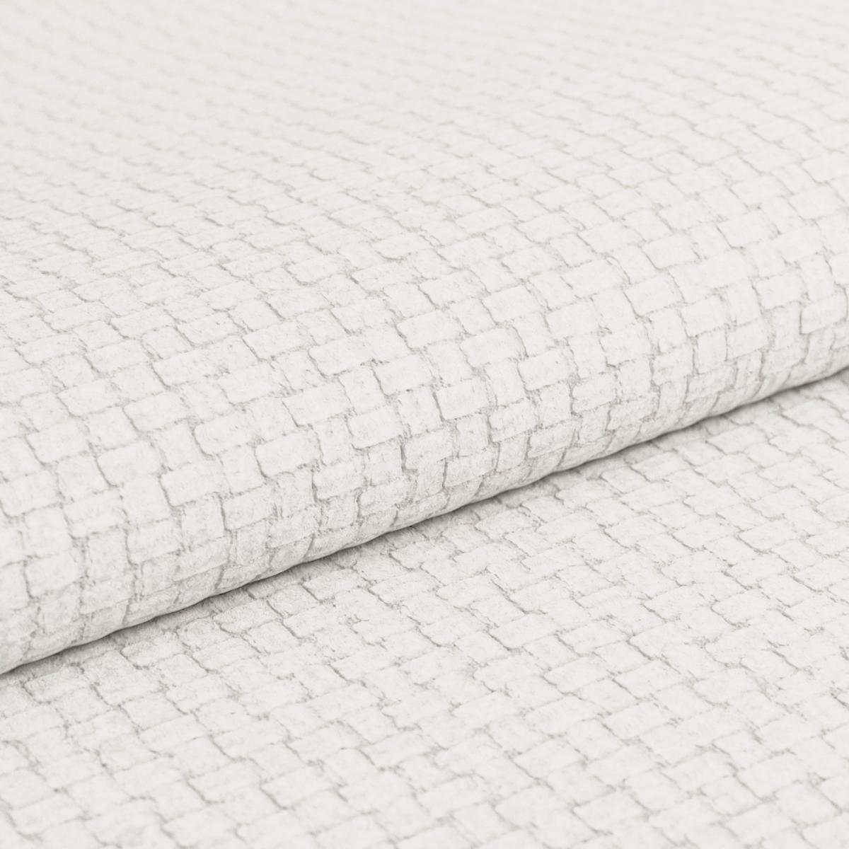 Ecksofa mit Bettfunktion Malaga new Chenille weiß - Schwarz/Weiß, KONVENTIONELL, Textil (286/203cm) - Ondega