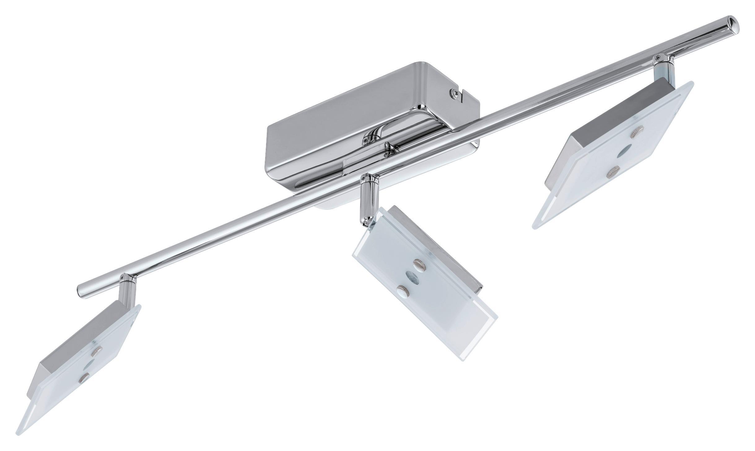 LED-Spotleuchte Ervas - Chromfarben/Weiß, MODERN, Glas/Metall (7/58cm)