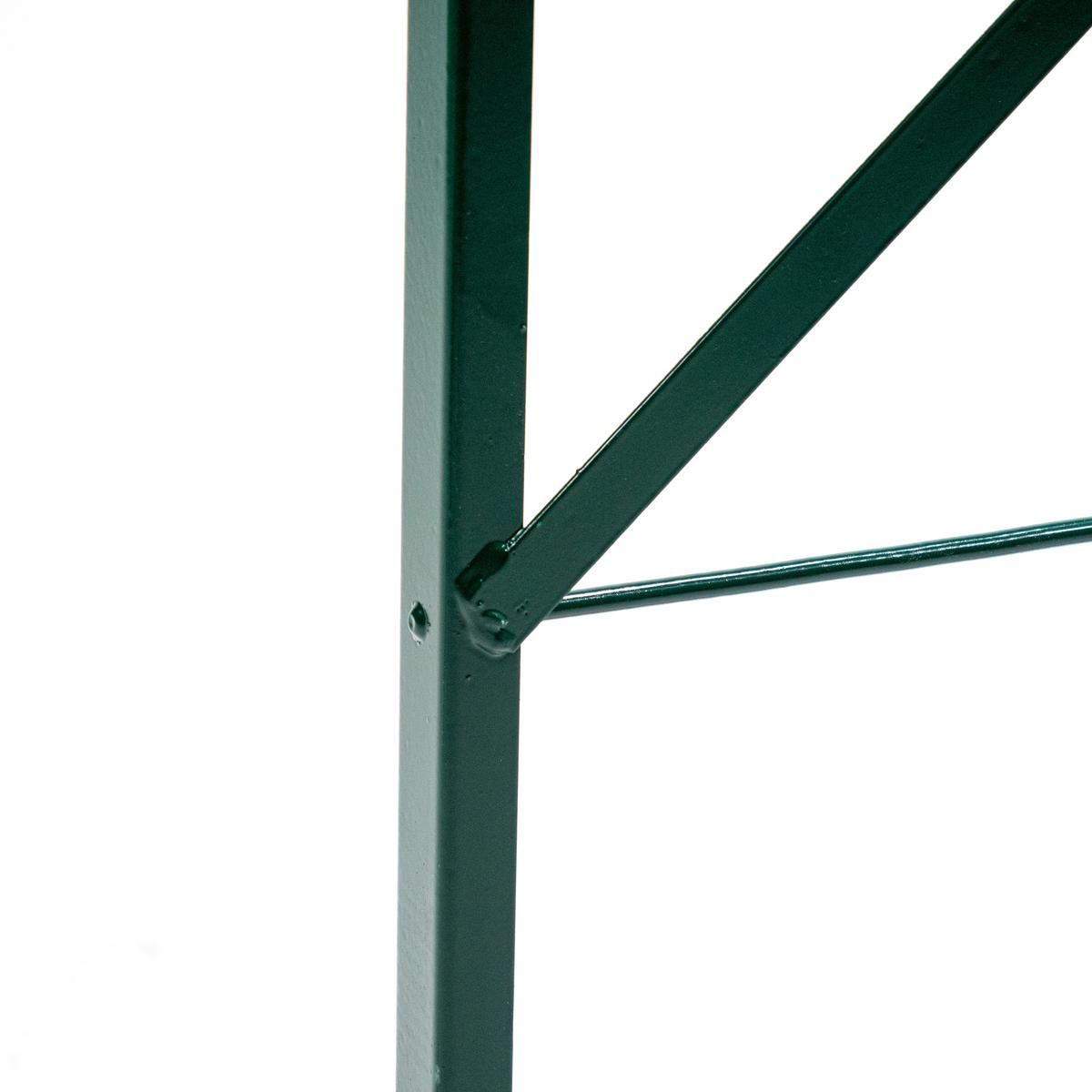 Biertischgarnitur Erhöhungsset Biertische - Grün, Basics, Metall (68/78/4cm)