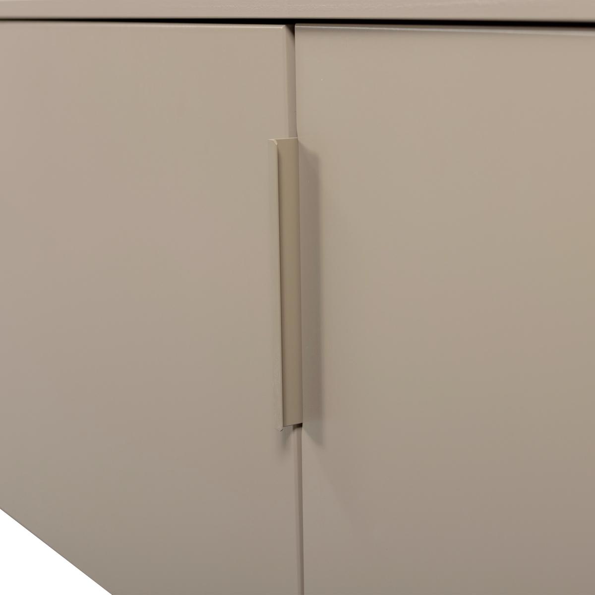 LOWBOARD Gunnar Schlammfarben B: 200cm - Schlammfarben/Schwarz, Design, Holz (200/56/44cm) - Livetastic