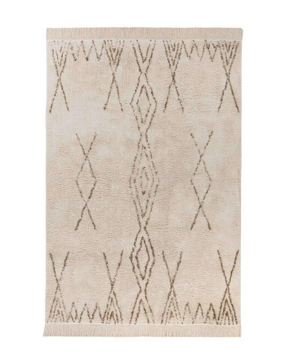 Flachwebteppich, 120x170 Cm Alena 125 Creme/braun 120x170 - Creme/Braun, Basics, Textil (120/170cm) - Novel