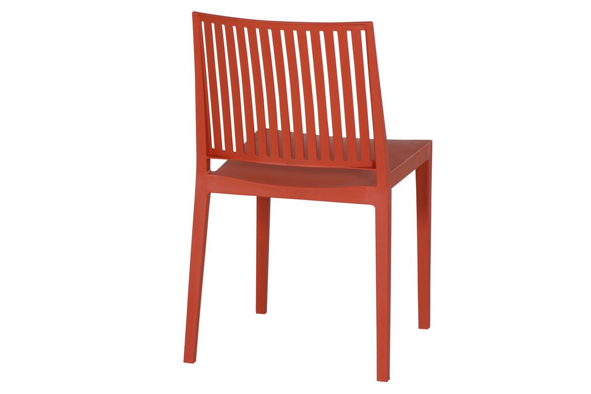 Stapelstuhl T20103 - Rot, Basics, Kunststoff (57/80/56cm) - Siena Garden