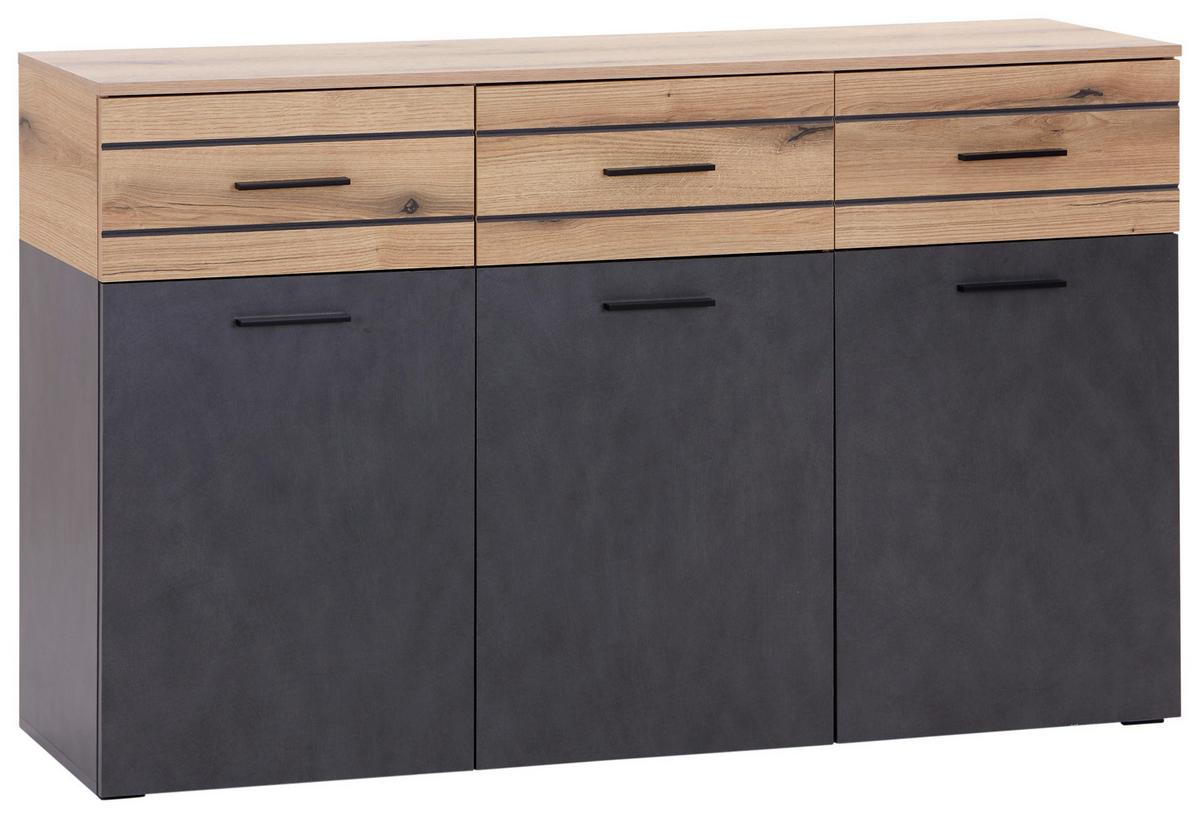 Kommode B: 150 Cm Limit Coast Evoke Eiche Dekor/matera - MODERN, Holzwerkstoff (150/91/40cm) - Ondega