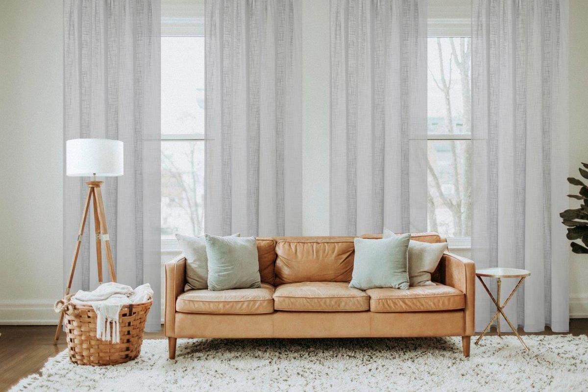 Ösenvorhang Softy - Grau, Basics, Textil (140/160cm)