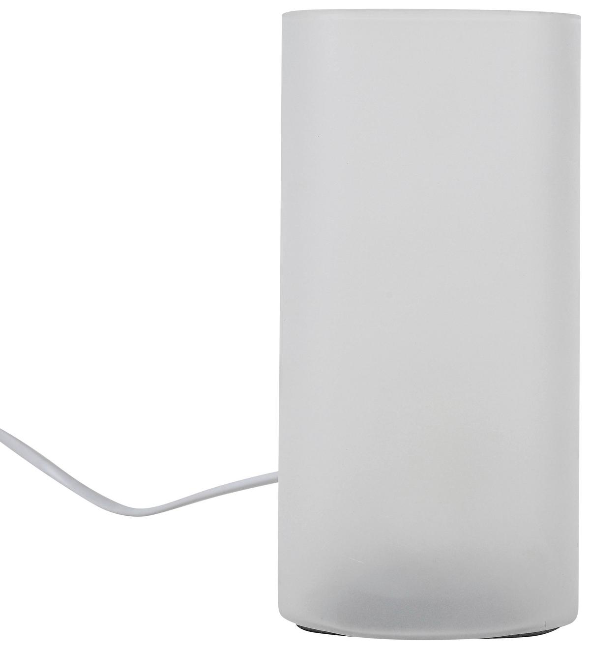 Tischleuchte Smoky - Weiß, LIFESTYLE, Glas/Kunststoff (10/10/20cm) - Luca Bessoni