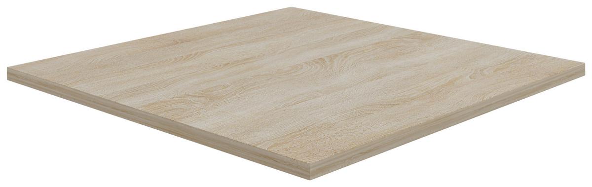 Schreibtischplatte Sonoma Eiche B: 50 Cm - Weiß/Sonoma Eiche, MODERN, Holzwerkstoff (50/8/50cm) - MID.YOU