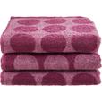 Handtuchset Ulli - 3er Pack - Beere, MODERN, Textil (50/90cm) - Luca Bessoni