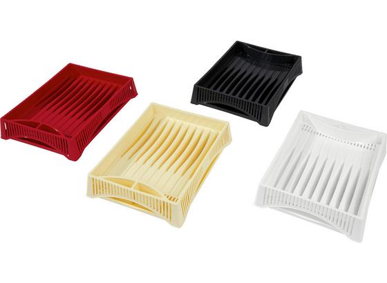 Geschirrabtropfkorb Jan - Rot/Creme, KONVENTIONELL, Kunststoff (40/30/8cm) - Ombra Geschirrabtropfkorb Jan - Rot/Creme, KONVENTIONELL, Kunststoff (40/30/8cm) - Ombra