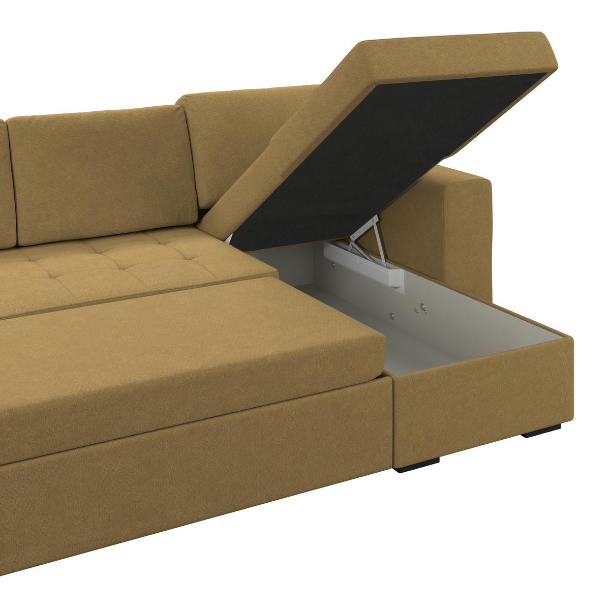 Ecksofa Jan Olivgrün S: 247x155 Cm - Olivgrün, Trend, Textil (247/155cm)