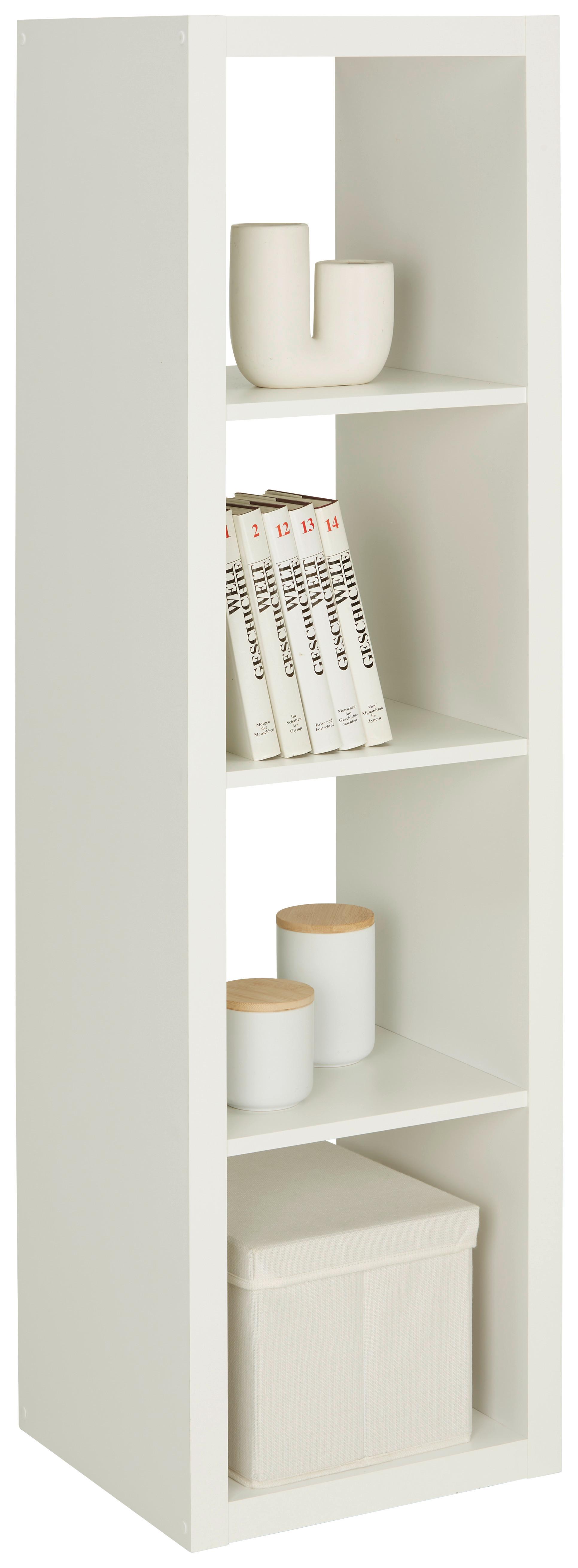 DĚLICÍ STĚNA STYLE -BP- - bílá, Konvenční, kompozitní dřevo (41/147/38cm) - Mömax