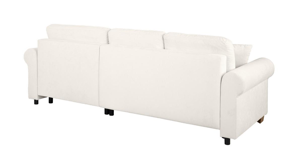Ecksofa Arles, Creme 10 S: 266x161 Cm - Buchefarben/Creme, Design, Textil (266/161cm) - MID.YOU