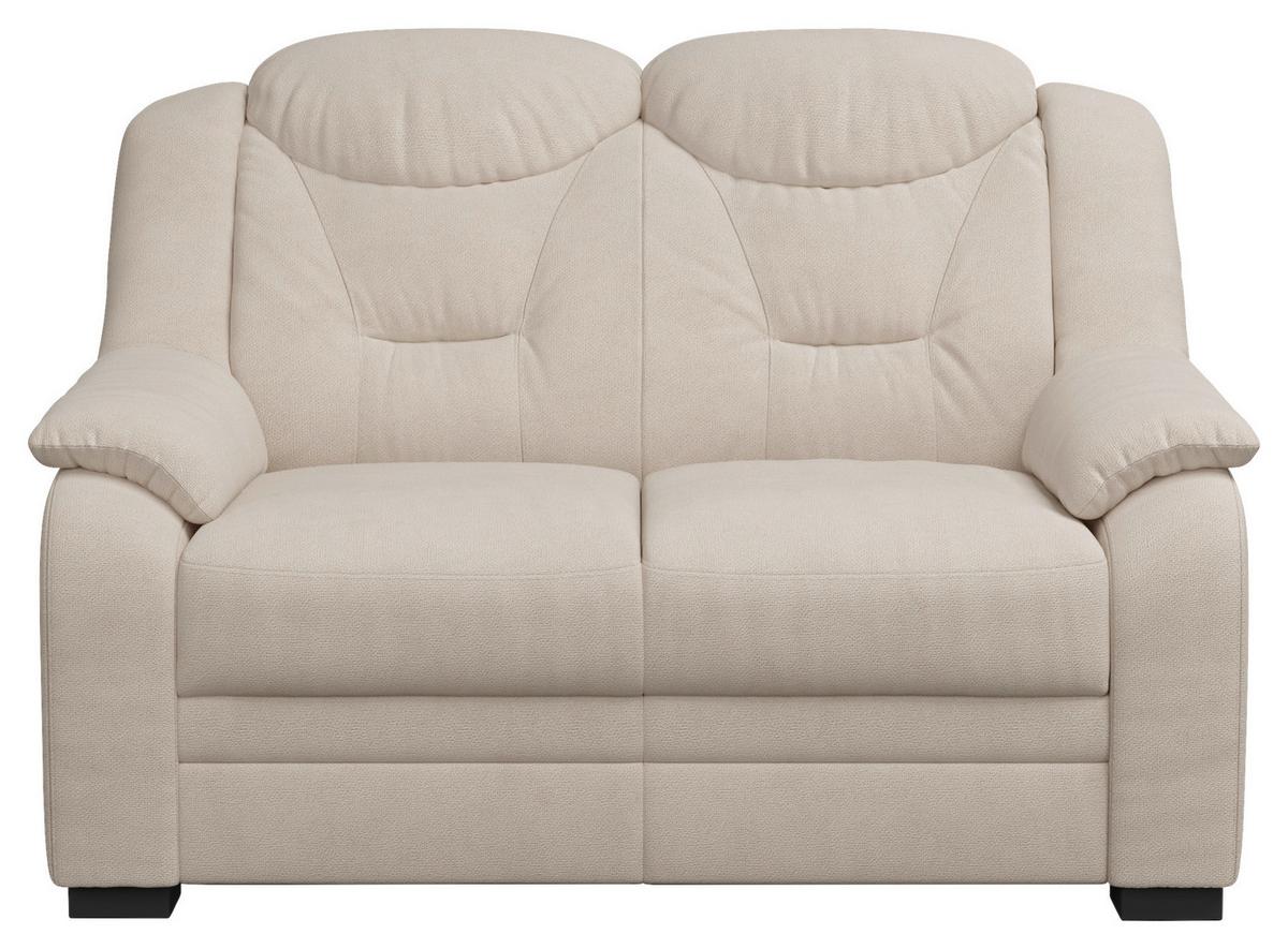 2-Sitzer-Sofa Marcus Beige B: 138 cm - Beige/Schwarz, Basics, Textil (138/99/99cm) - MID.YOU