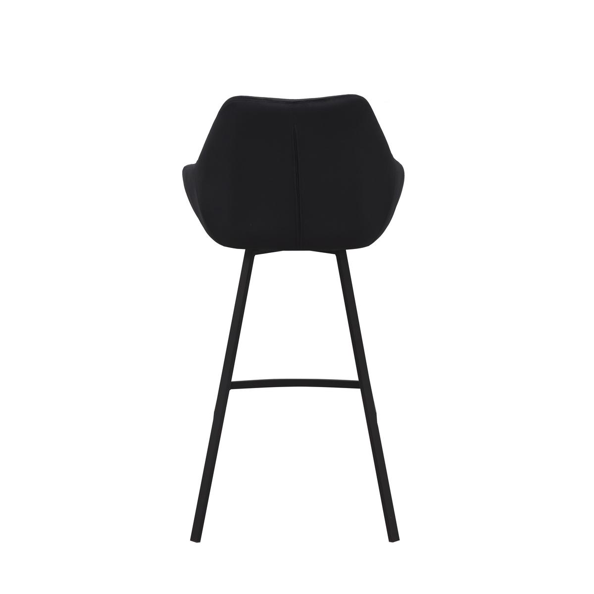 SADA BAROVÝCH ŽIDLÍ CASPER - černá, Moderní, kov/textil (55cm) - MID.YOU