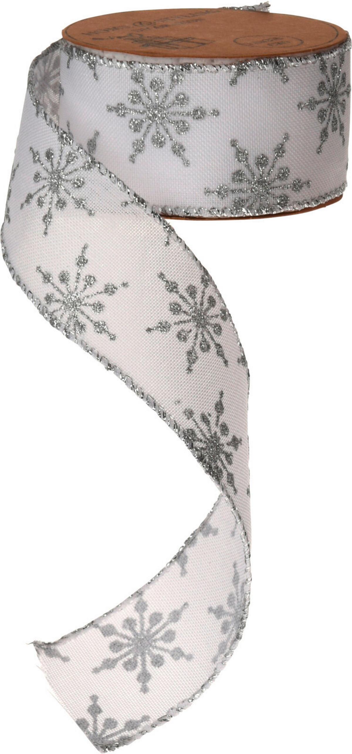 Dekor Szalag Hópehely - textil