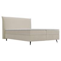 Boxbett Foxy Creme - Creme/Schwarz, Basics, Holz/Holzwerkstoff (180/200cm) - Livetastic