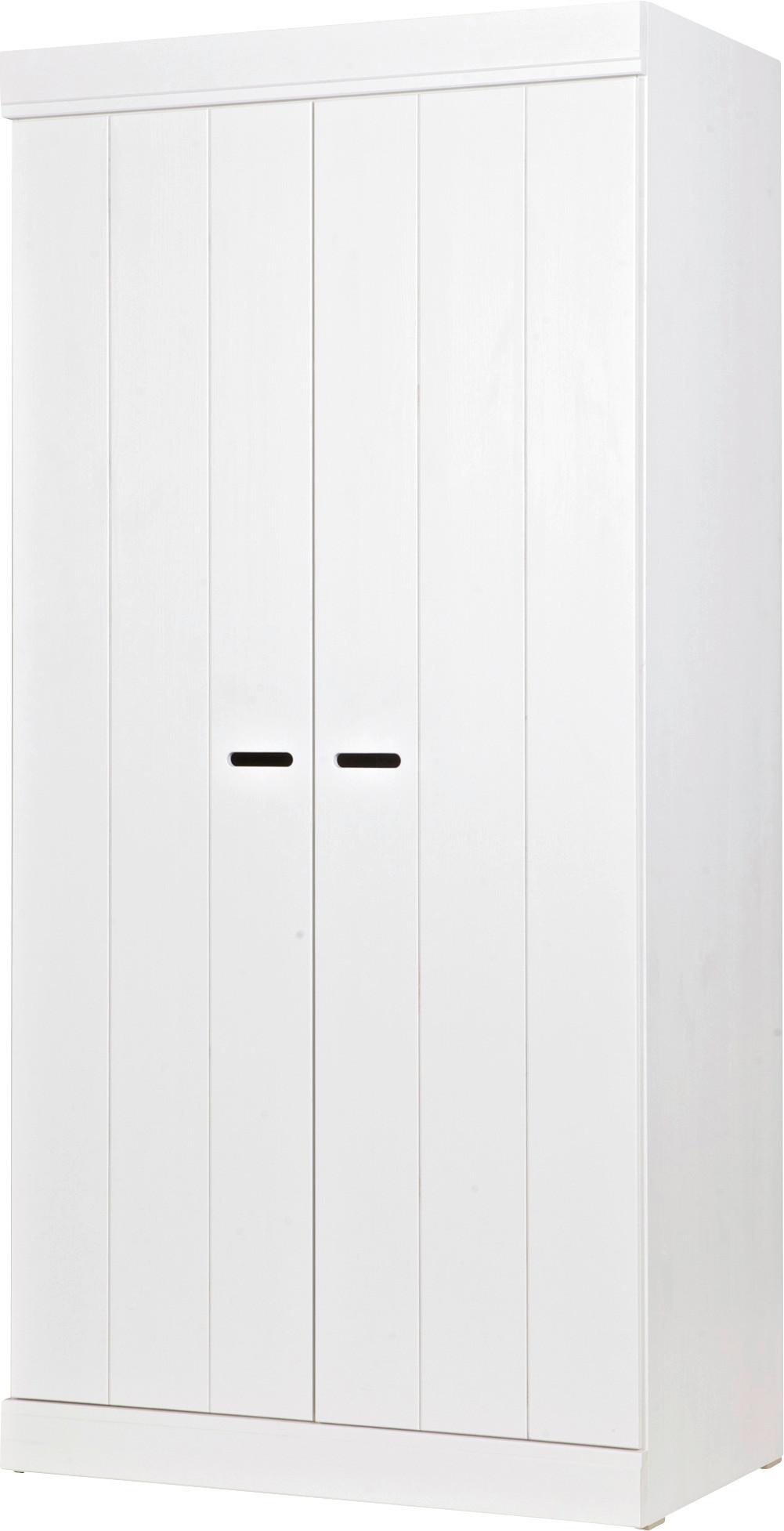 Drehtürenschrank Connect, Weiß B: 94 Cm - Weiß, Design, Holz/Holzwerkstoff (94/195/53cm) - Livetastic