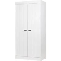 Drehtürenschrank Connect, Weiß B: 94 Cm - Weiß, Design, Holz/Holzwerkstoff (94/195/53cm) - Livetastic