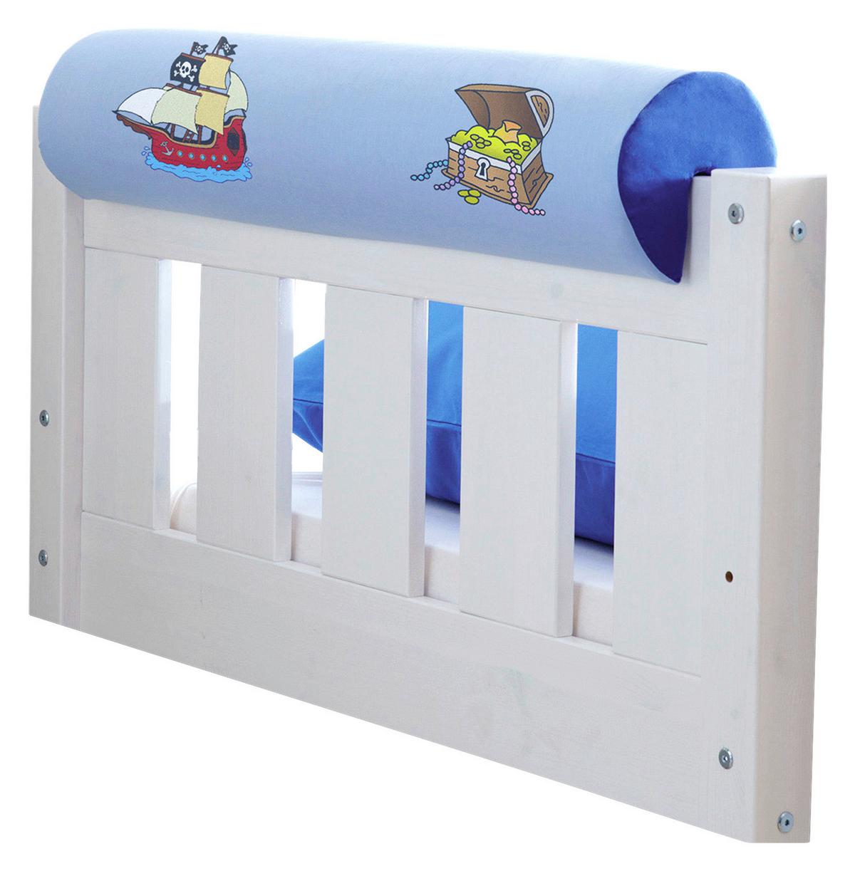 Detský vankúš v tvare valca modrý - svetlomodrá/tmavomodrá, Konventionell, textil (16,5/79cm) - MID.YOU