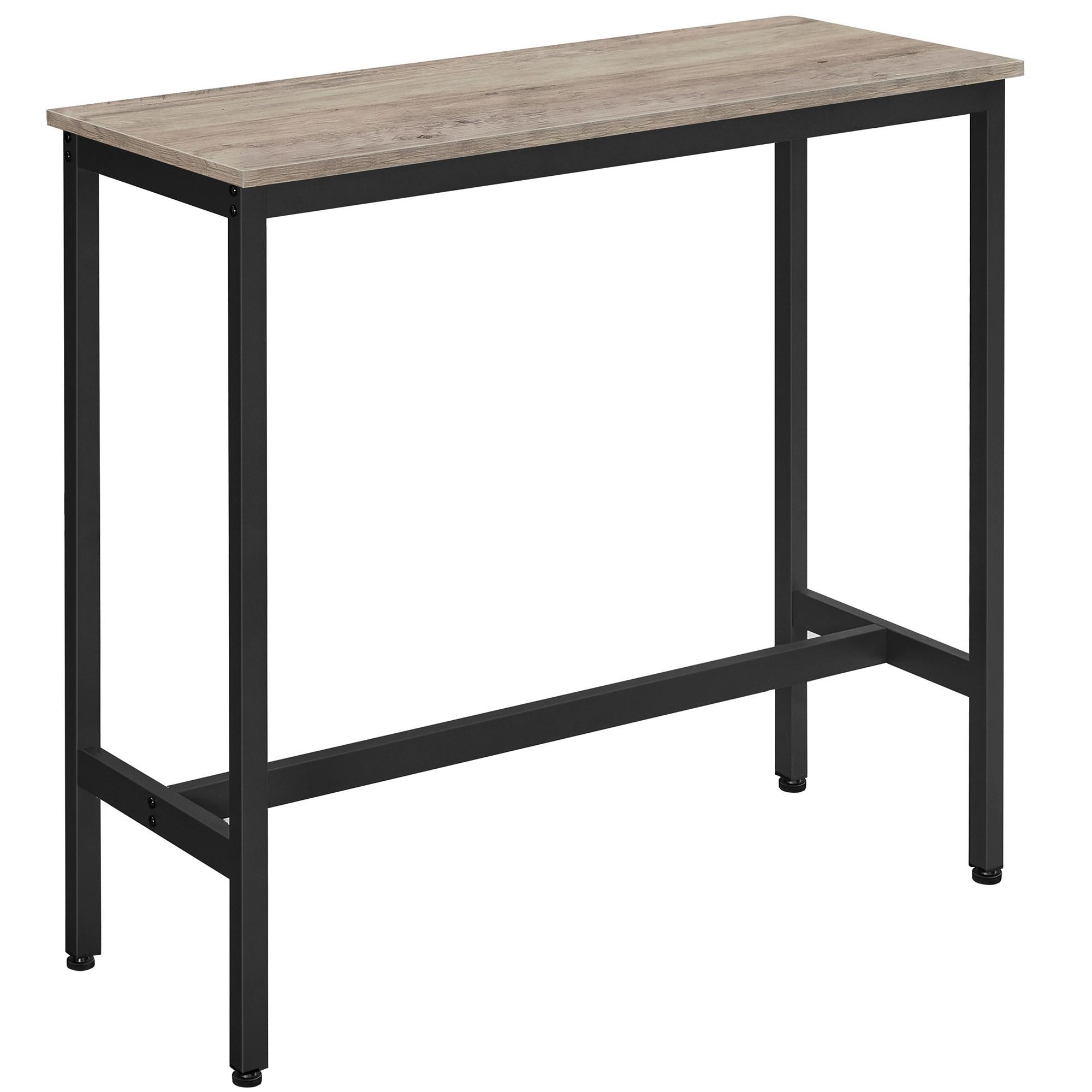 Bartisch Vasagel 100x40x90 cm Braun, Schwarz - Schwarz/Braun, Trend, Holzwerkstoff/Metall (100/40/90cm) - Boxxx