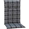 Hochlehner Auflage 4er-Set Belgrad 118x50x6cm Grau - Grau, Basics, Textil (118/50/6cm) - Gardenson